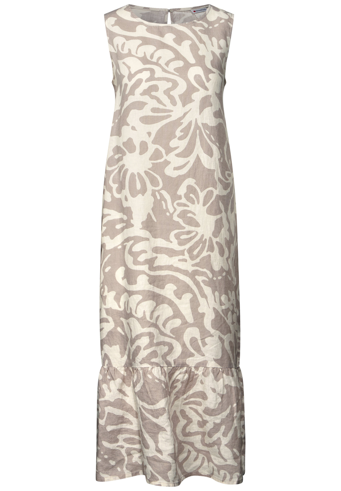 Street One Volant-Kleid Damen Leinen Ärmellos Blumig