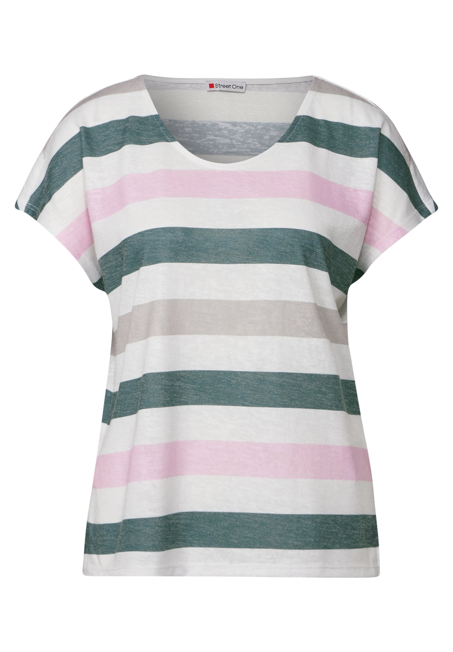Street One Sommershirt Damen Sportliches Streifenmuster Lässiger Look