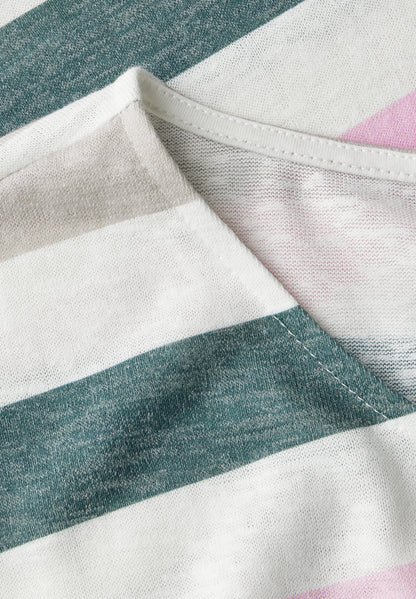 Street One Sommershirt Damen Sportliches Streifenmuster Lässiger Look