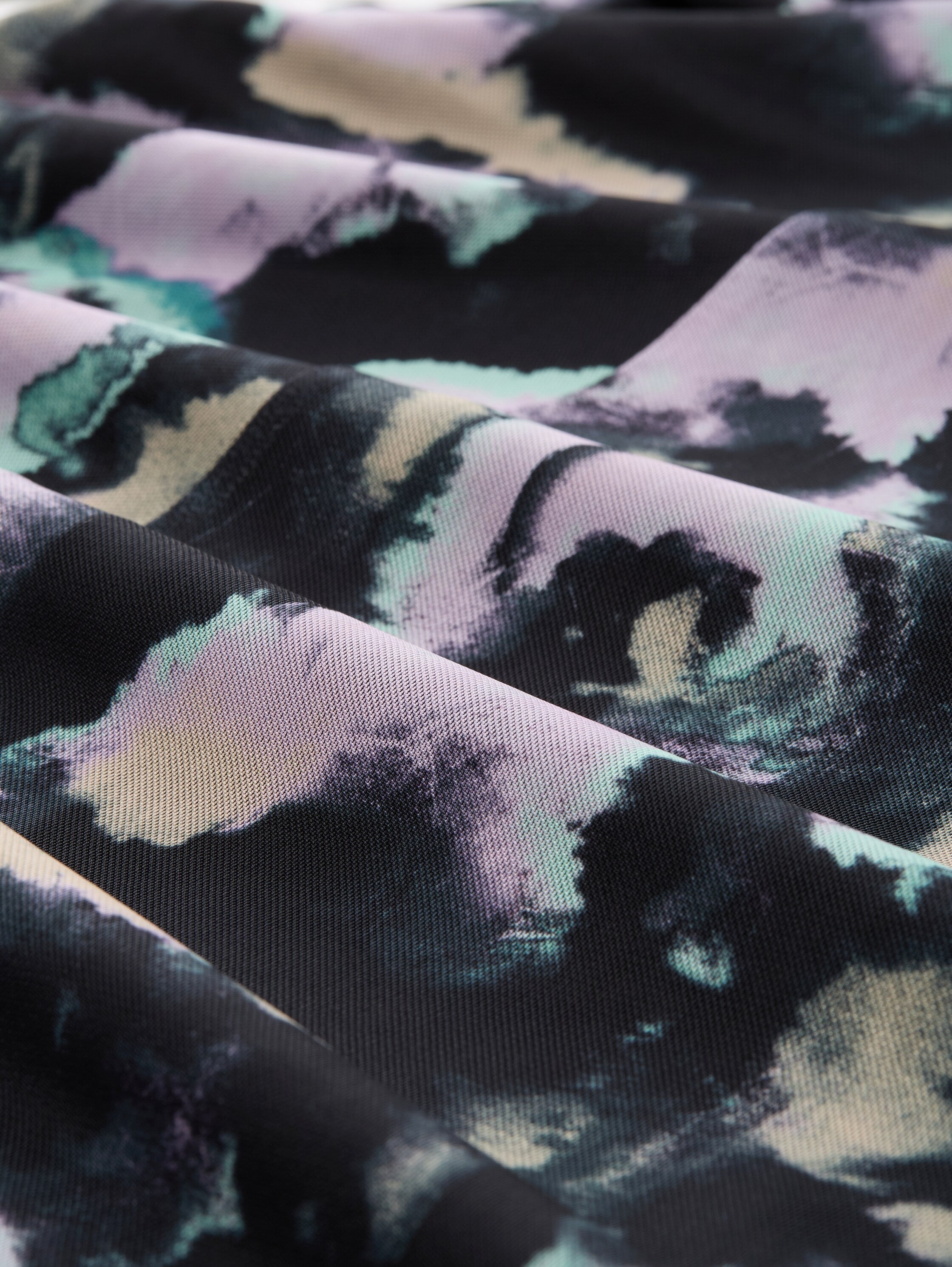 Gemustertes Mesh Minikleid