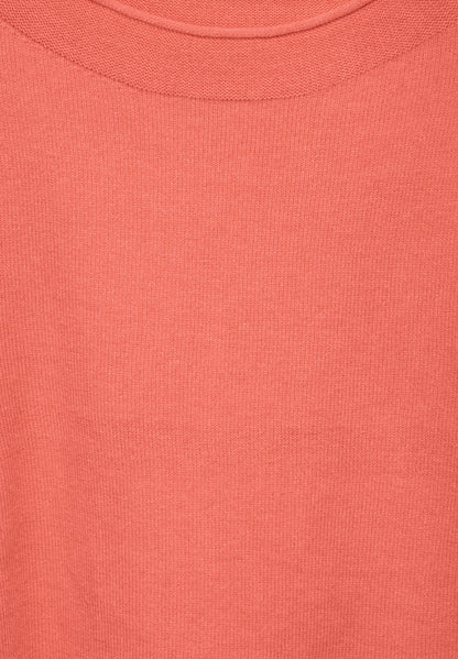 Street One Pullover Damen Gerollter Saum Langarm Bequem