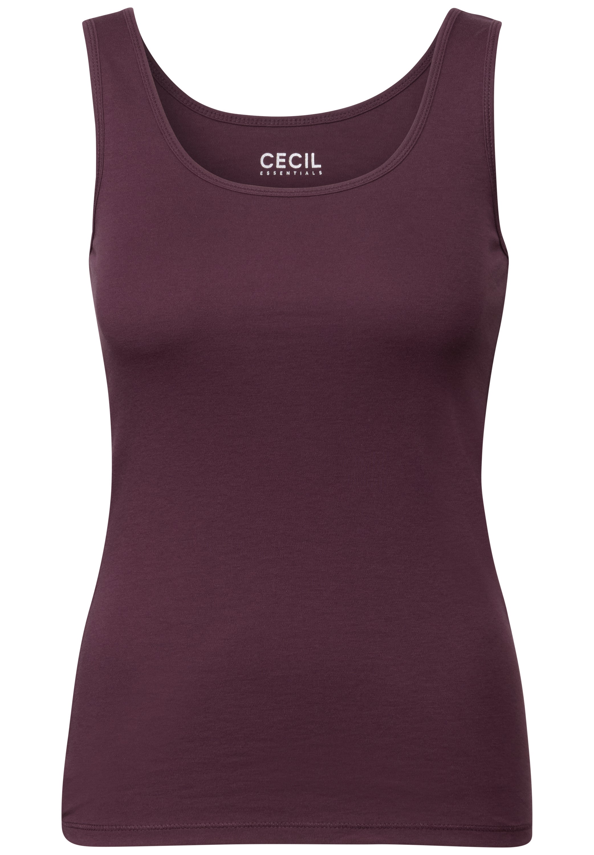 CECIL Basic Top Damen Ärmellos Baumwolle