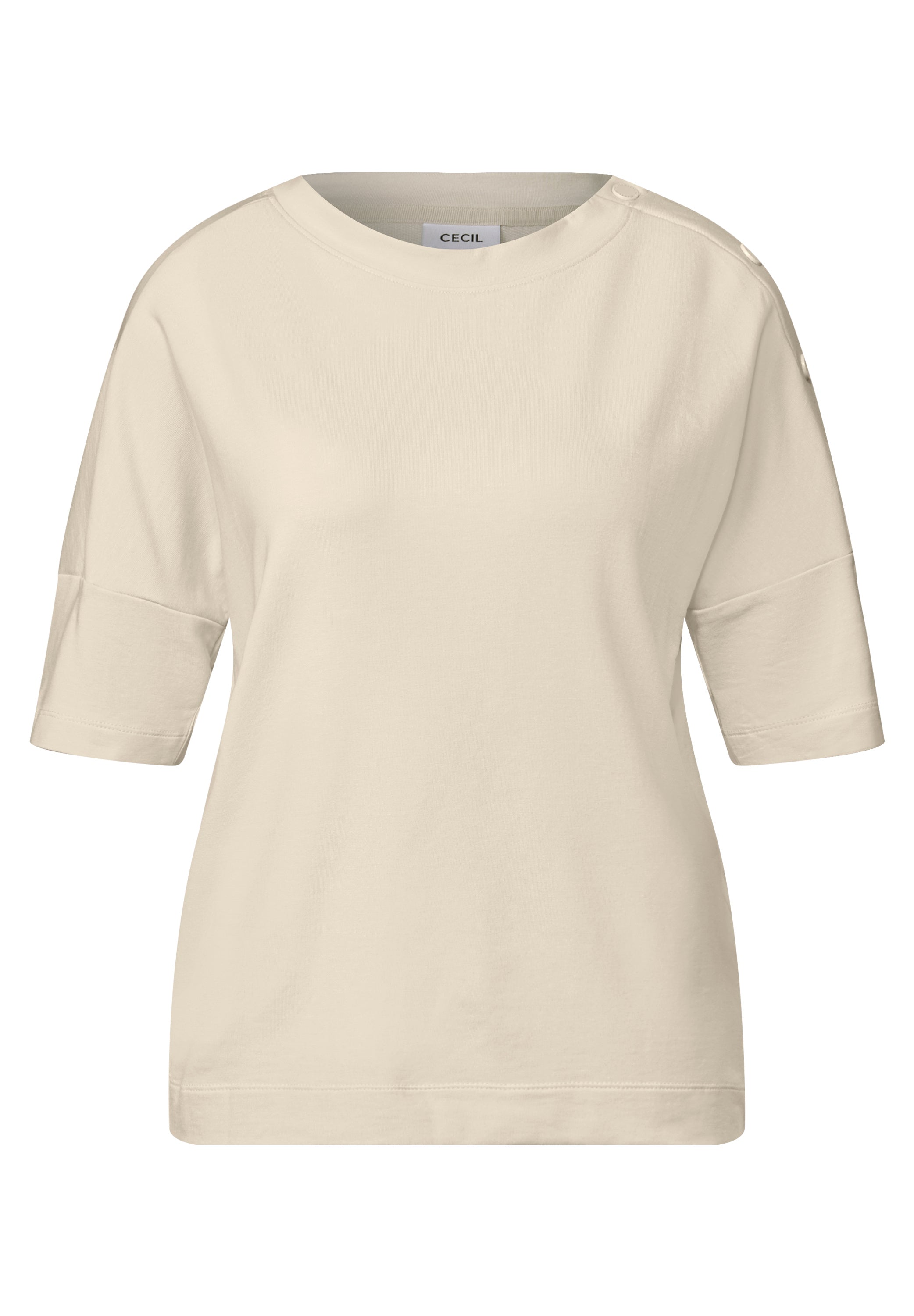CECIL Shirt Damen mit Knopfdetail und dropped shoulders
