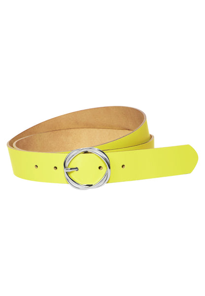 Street One Classic Leather Belt Damen feminin Silberschnalle