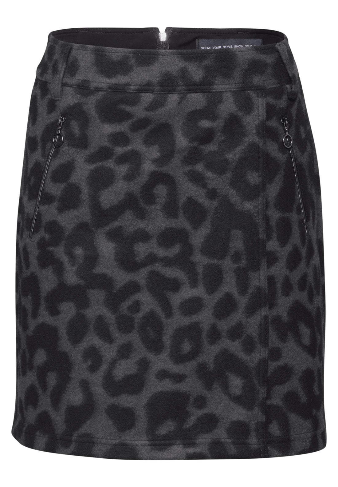 Street One Leo-Rock Damen wickeloptik Leo-Muster