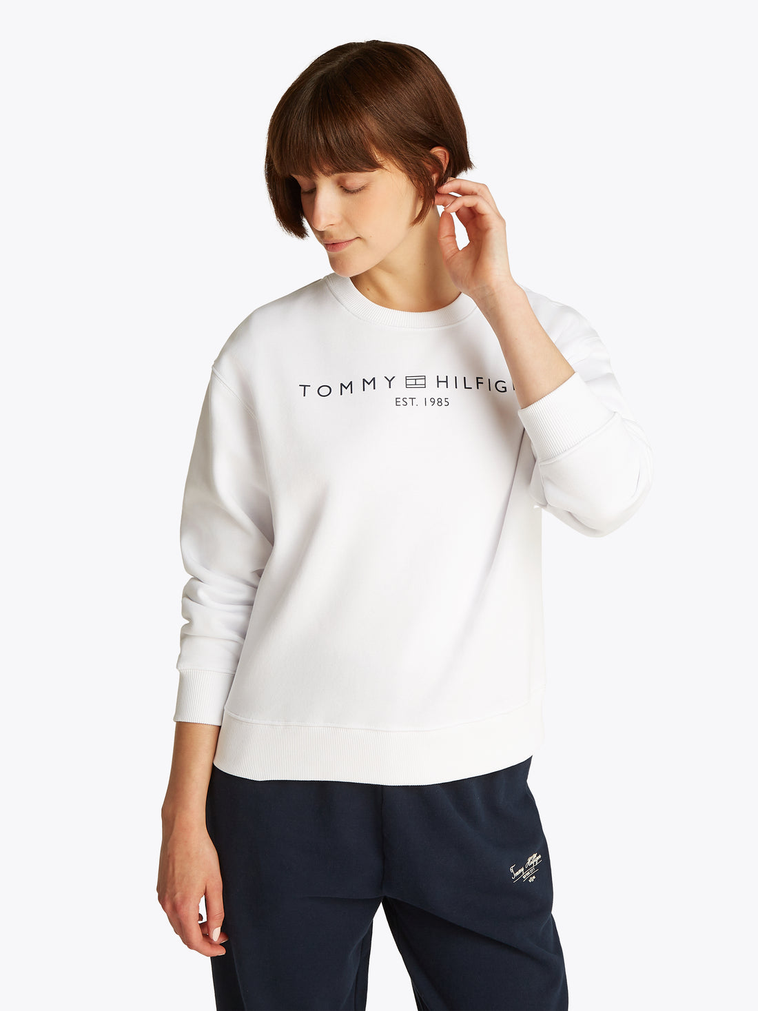 MDRN REG CORP Sweatshirt Damen Logo-Print Bequem