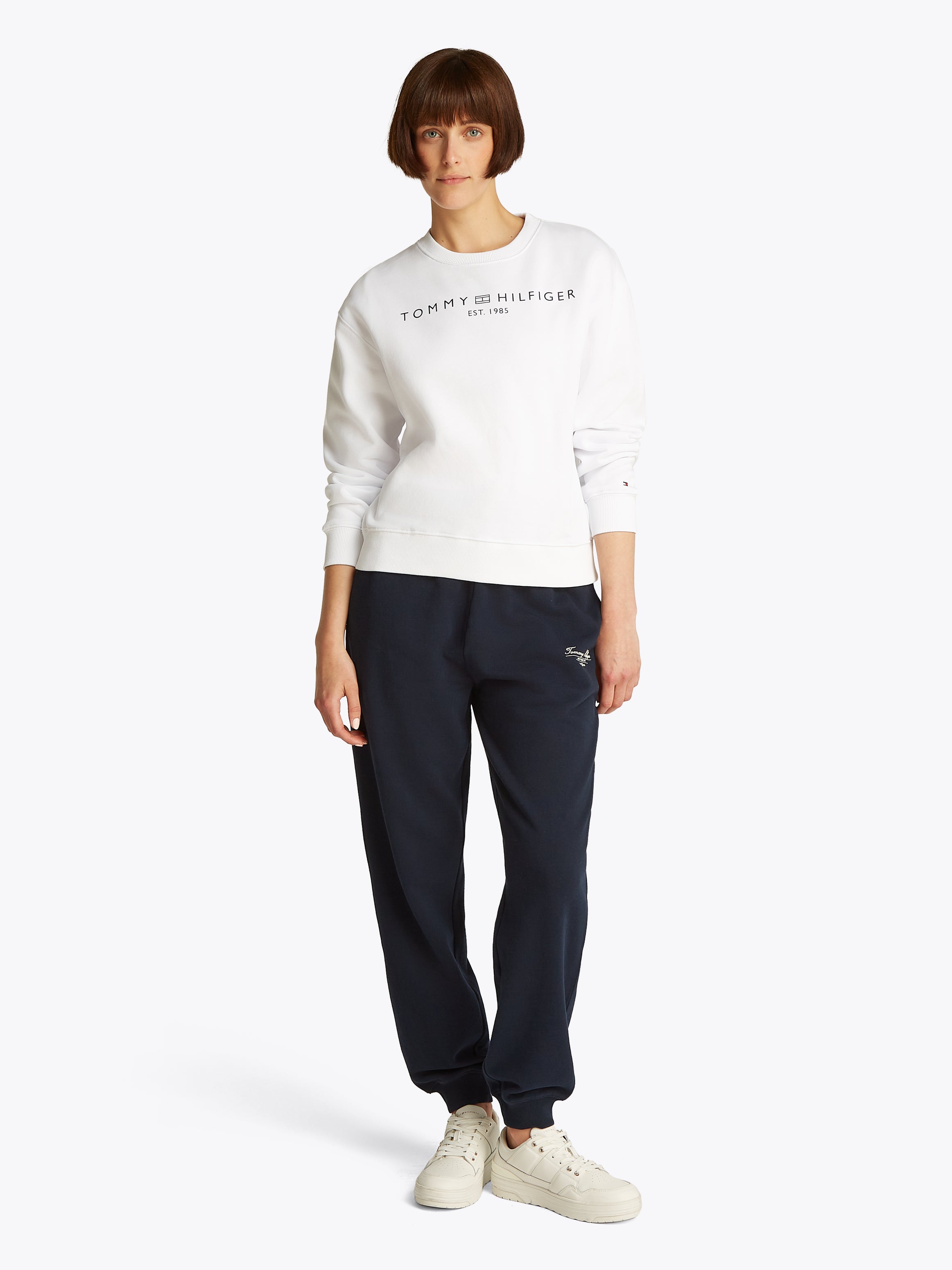 MDRN REG CORP Sweatshirt Damen Logo-Print Bequem