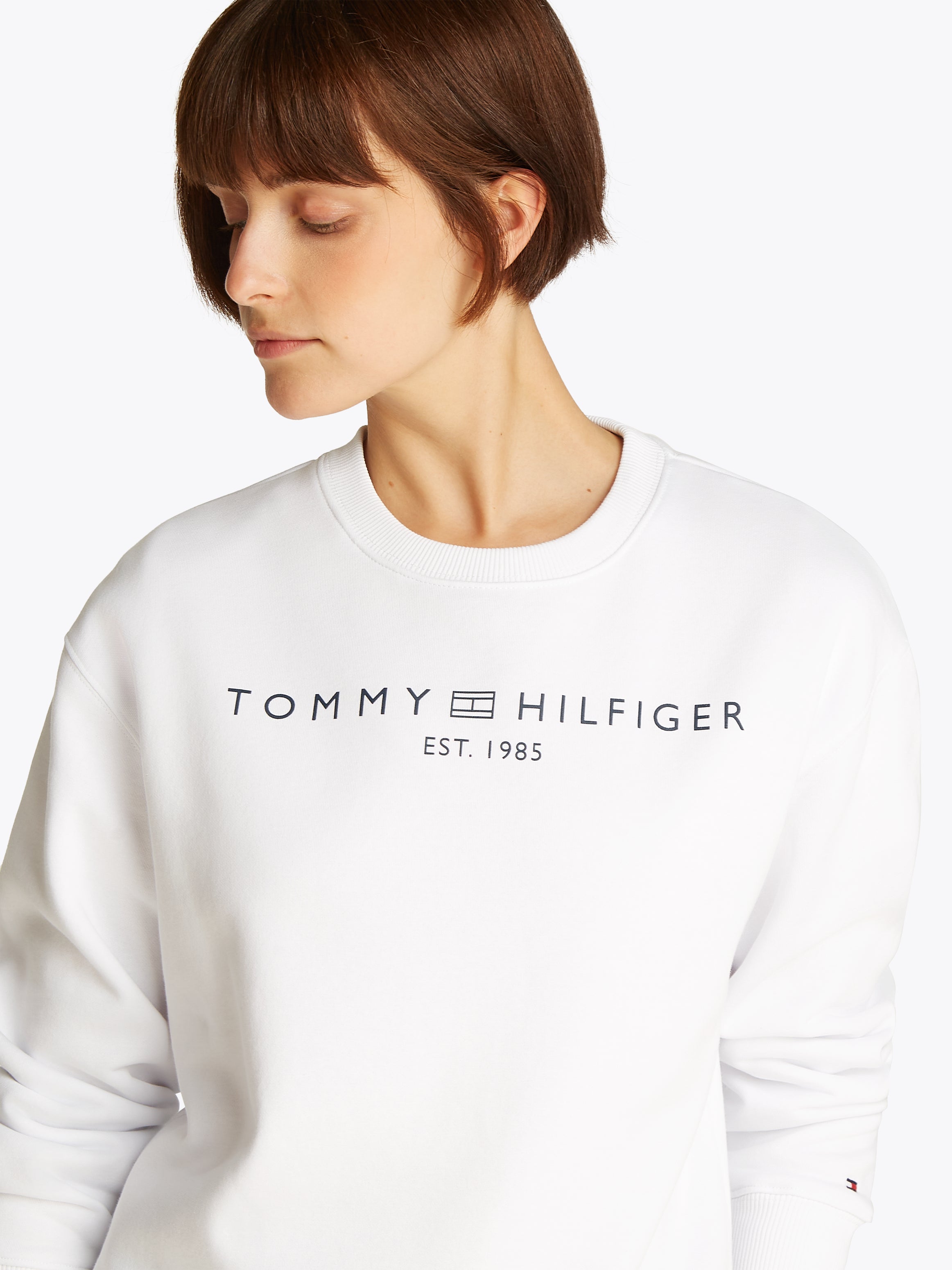 MDRN REG CORP Sweatshirt Damen Logo-Print Bequem