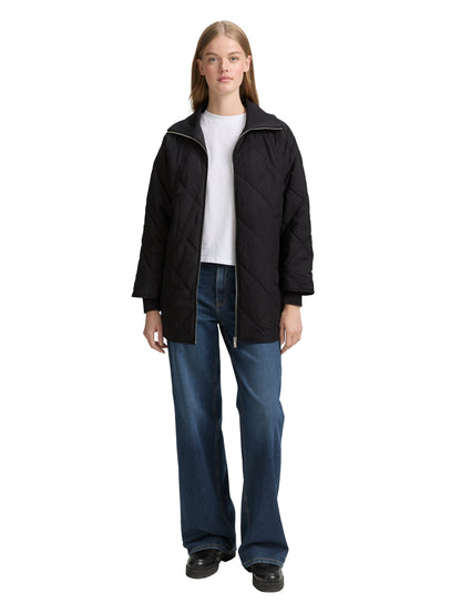 Tom Tailor Denim Loose Fit Steppmantel Damen deep black