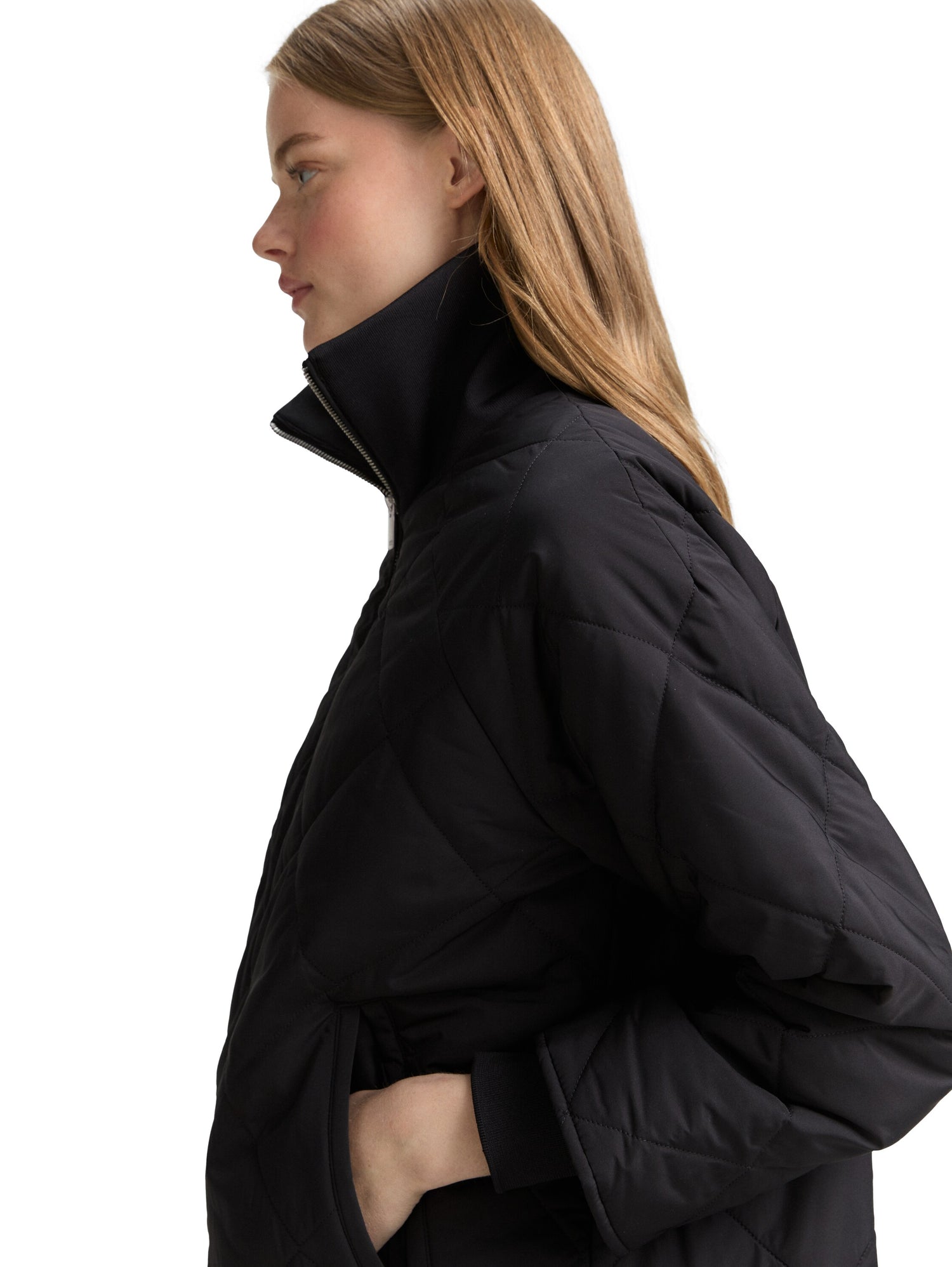 Tom Tailor Denim Loose Fit Steppmantel Damen deep black
