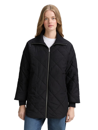 Tom Tailor Denim Loose Fit Steppmantel Damen deep black