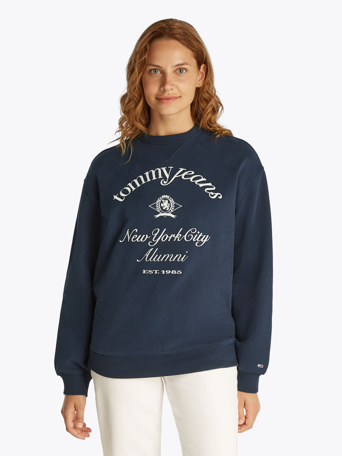 TJW RLX CREST NYC CREW Damen Pullover in Dunkelblau