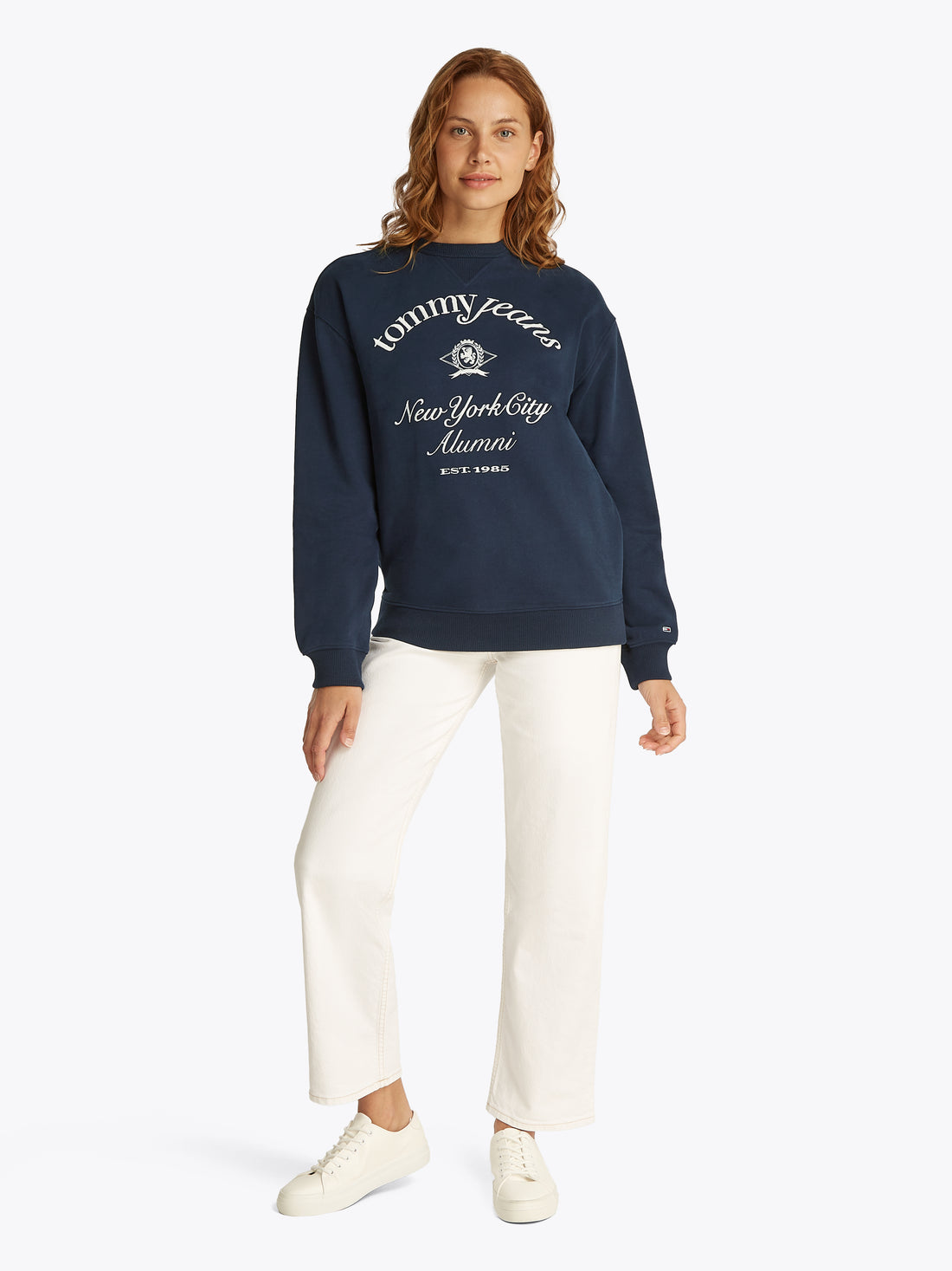 TJW RLX CREST NYC CREW Damen Pullover in Dunkelblau