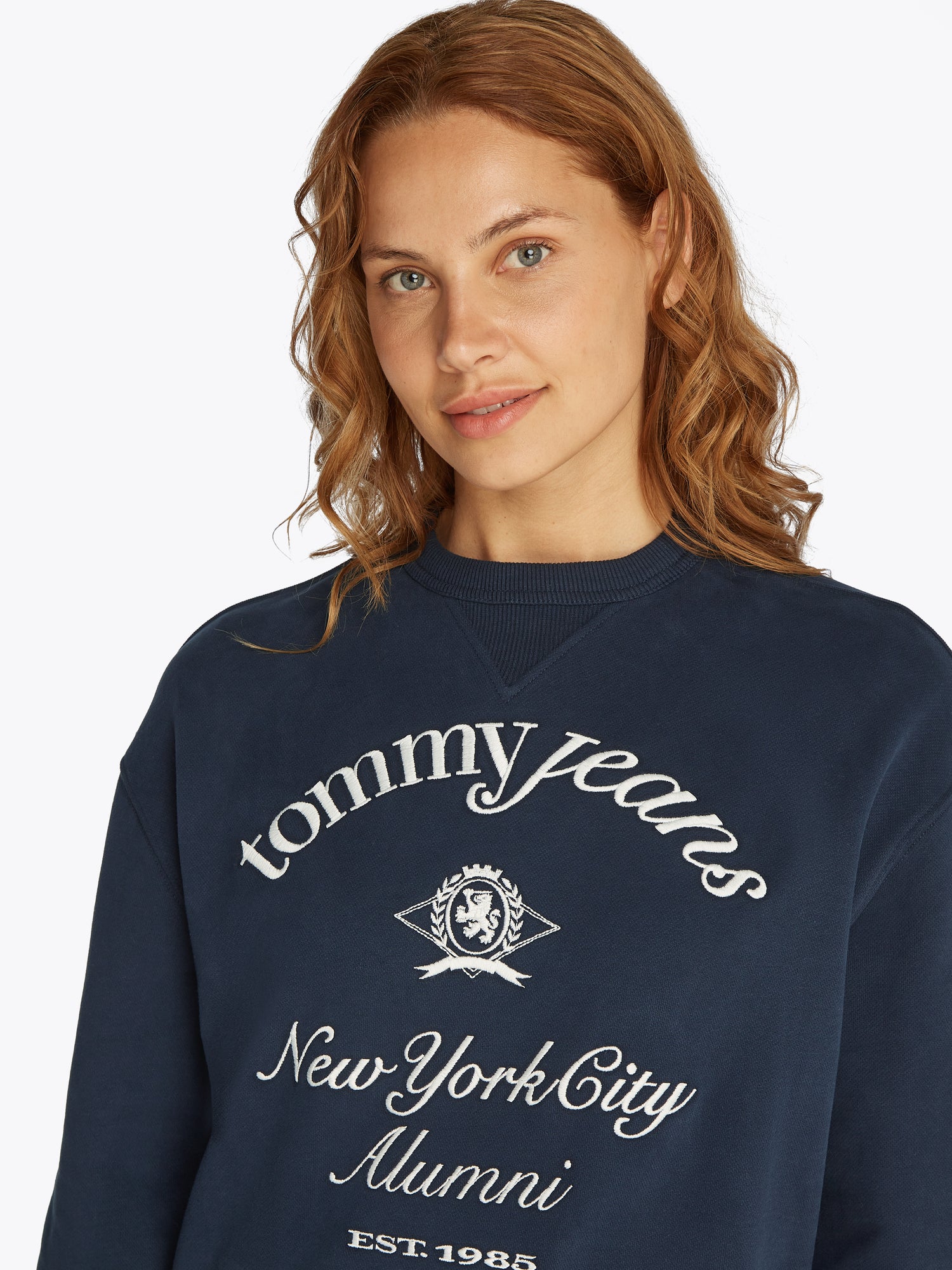 TJW RLX CREST NYC CREW Damen Pullover in Dunkelblau