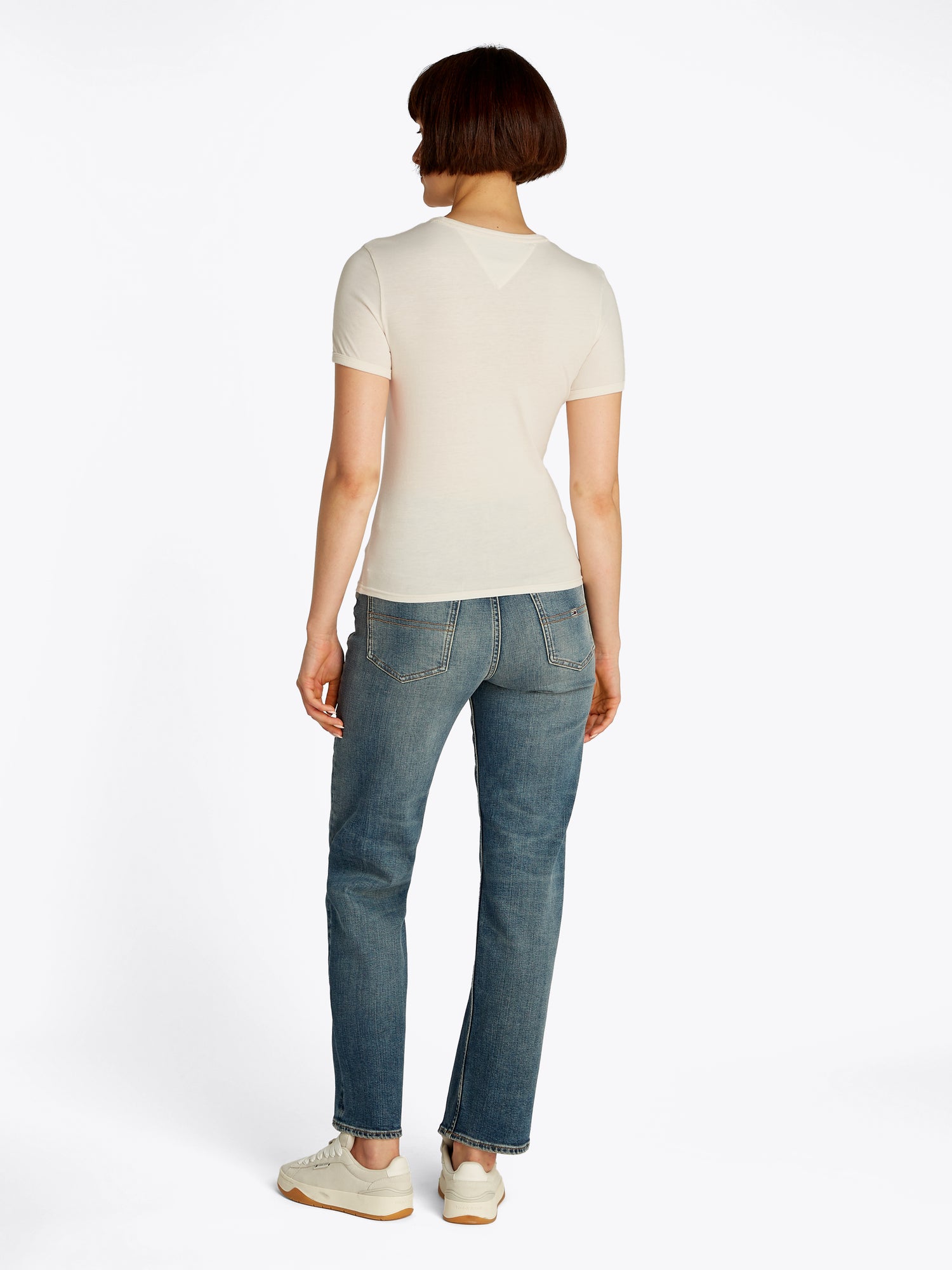 TJW SLIM CREST NYC RINGER TEE - Damen - 100 % Baumwolle