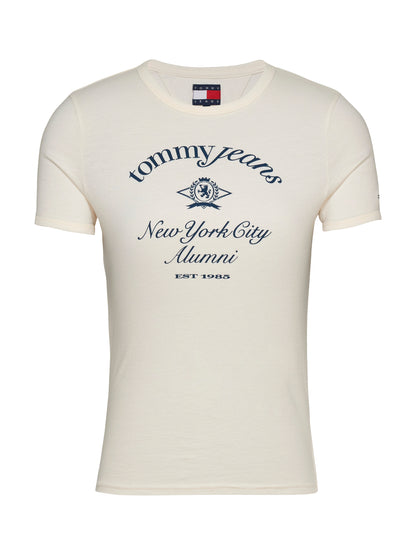 TJW SLIM CREST NYC RINGER TEE - Damen - 100 % Baumwolle