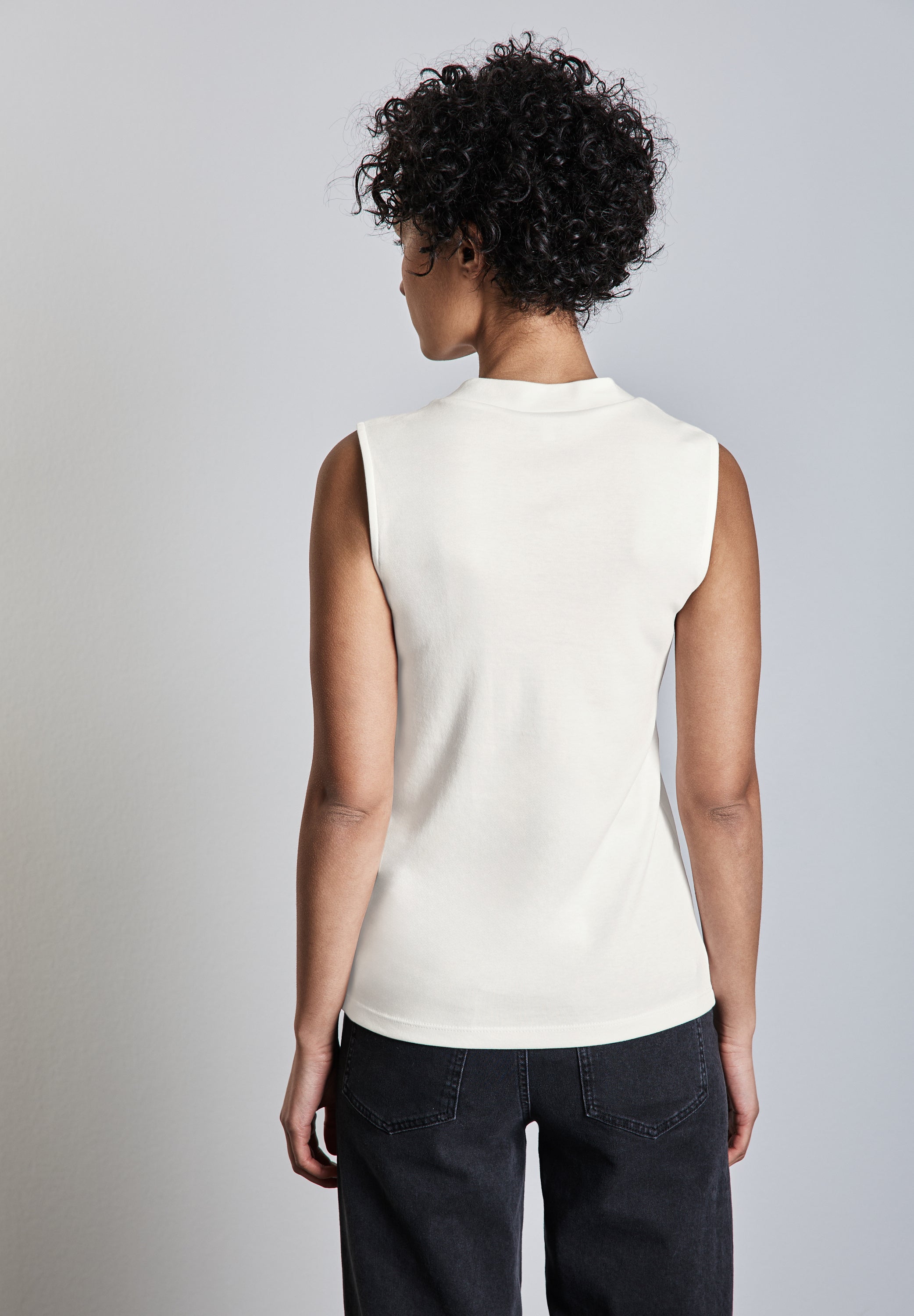 Street One Damen ärmelloses Turtleneck Top Must-Have Basic