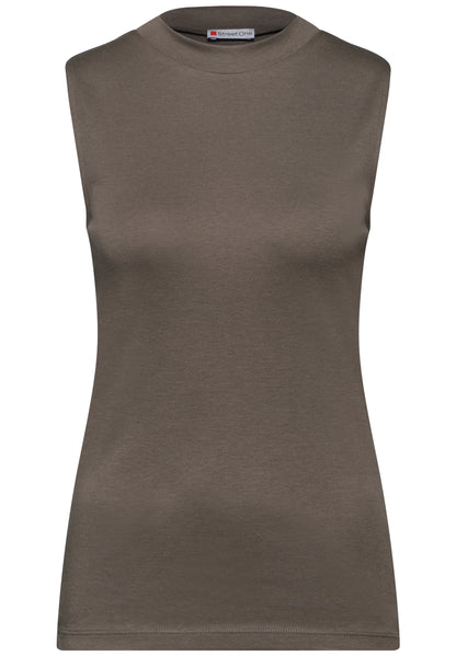 Street One Damen ärmelloses Turtleneck Top Must-Have Basic
