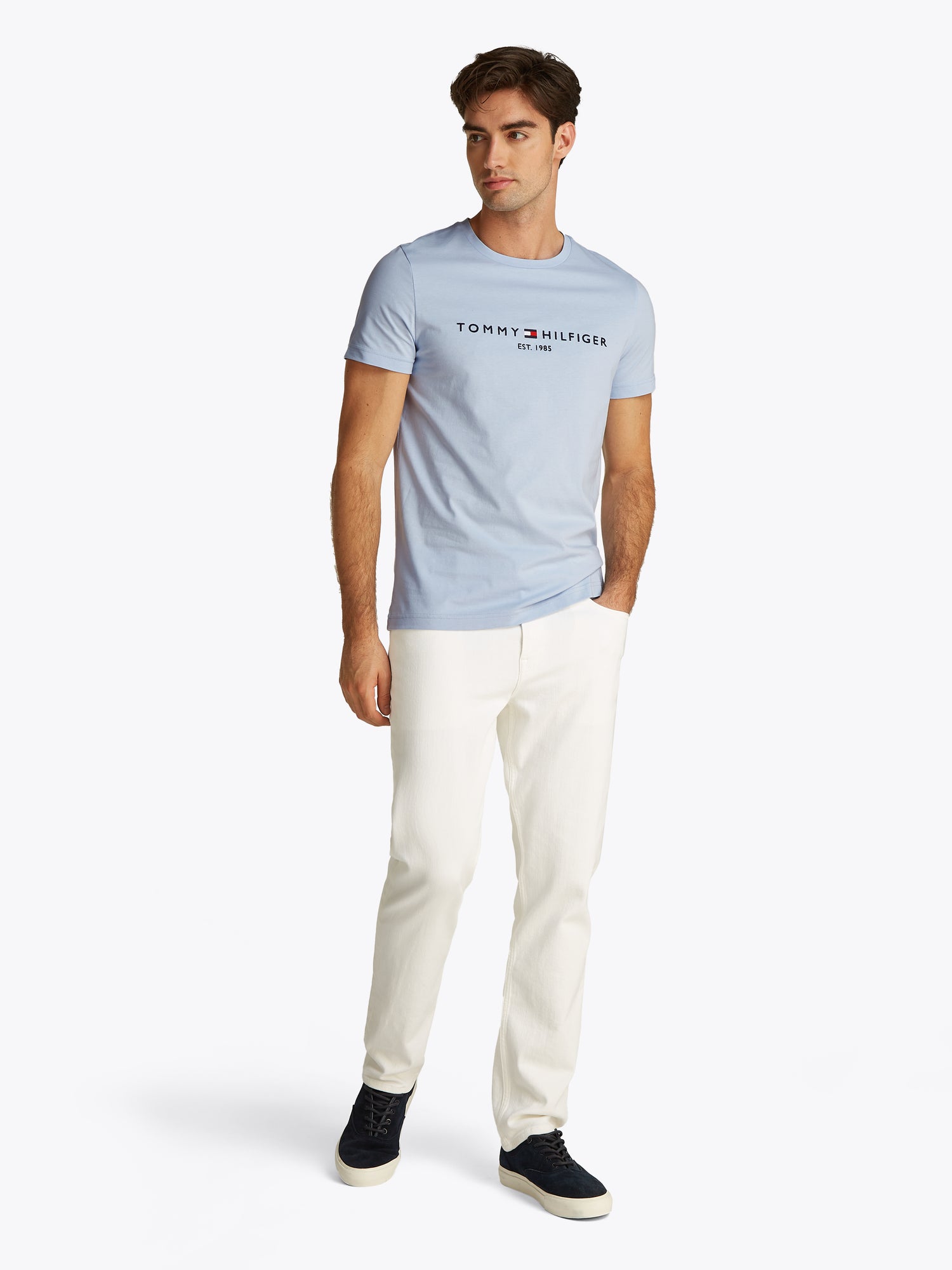 TOMMY LOGO TEE Männer bequem