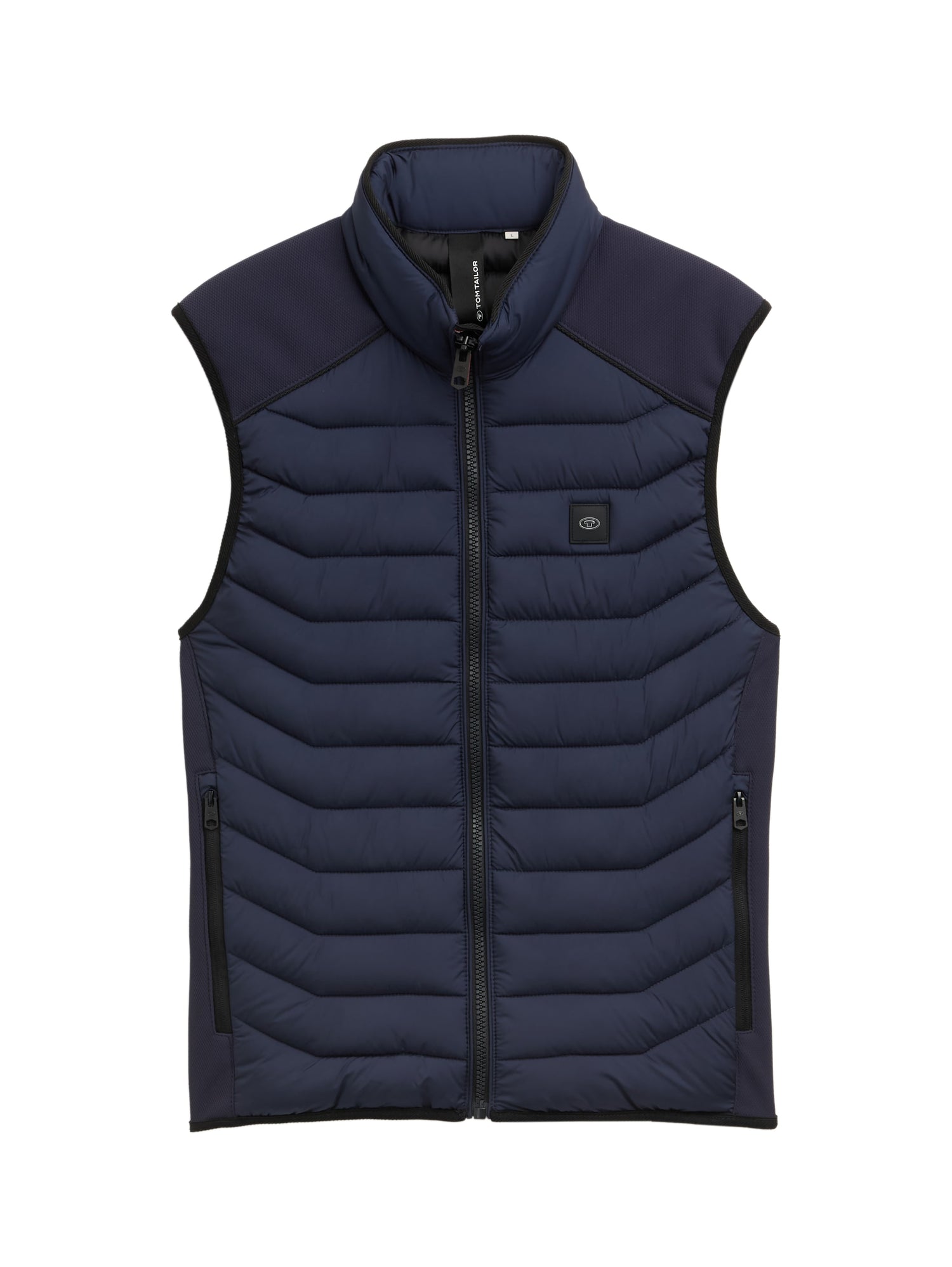 Tom Tailor Denim gesteppte Hybrid Weste Herren Navy