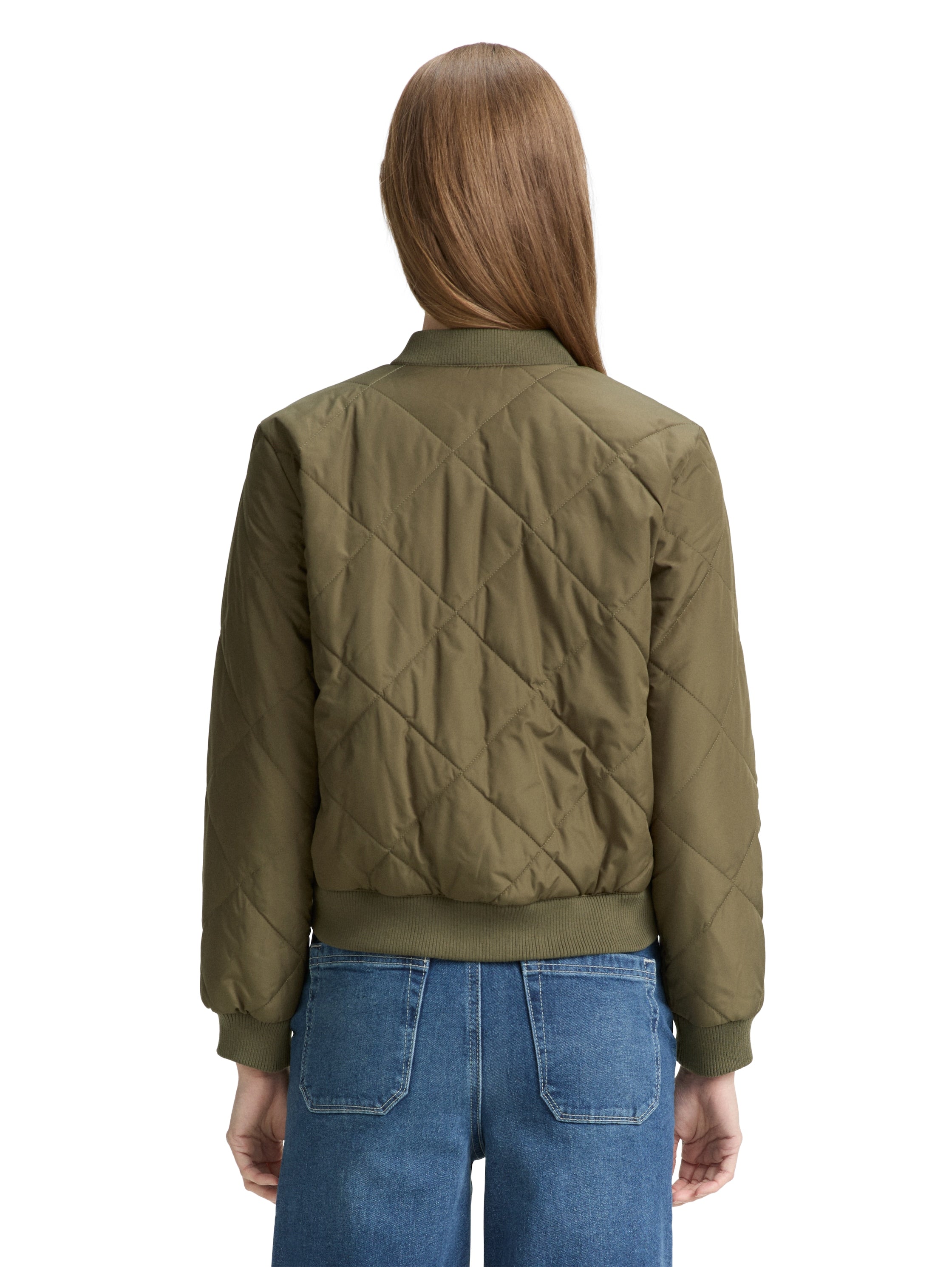 Tom Tailor Denim Bomberjacke Damen Steppung Rippbündchen