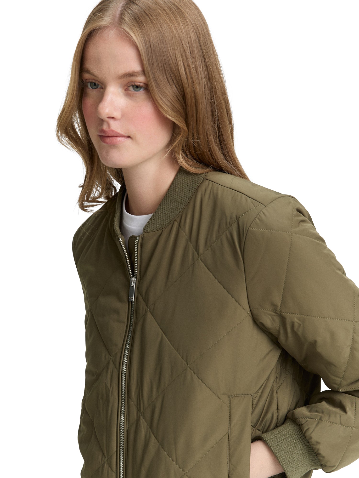 Tom Tailor Denim Bomberjacke Damen Steppung Rippbündchen