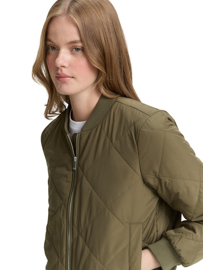 Tom Tailor Denim Bomberjacke Damen Steppung Rippbündchen