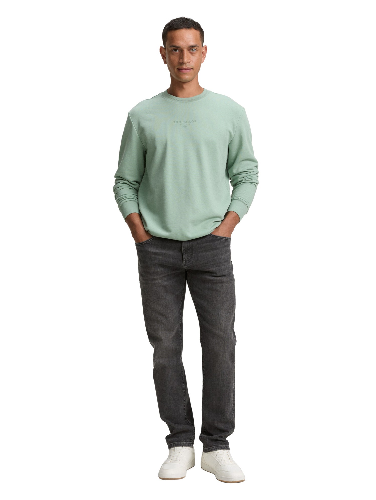 Tom Tailor Denim Crewneck Sweatshirt Herren Logo-Print