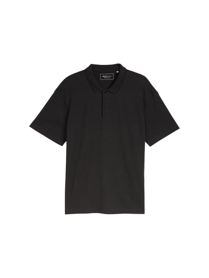 Tom Tailor Denim Male &amp; Female Polohemd Herren Waffelstruktur Baumwolle-Polyester-Mischung