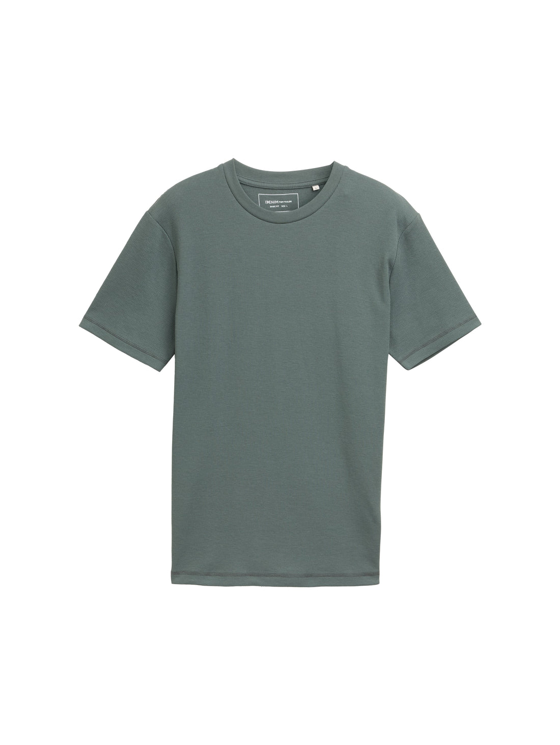 Tom Tailor Denim Strukturiertes T-Shirt Herren Schwarz