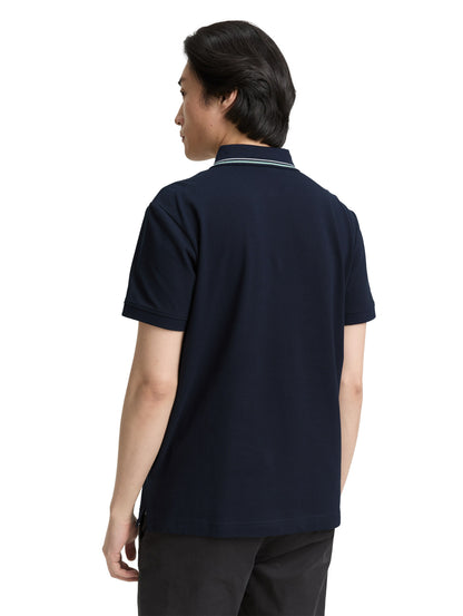 Tom Tailor Denim Piqué Poloshirt Herren Logo-Print