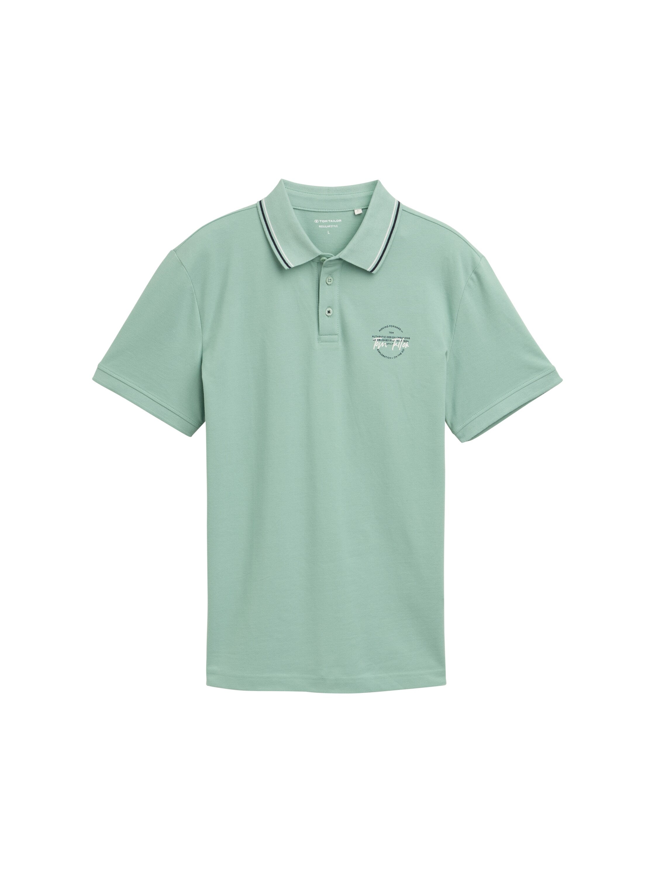 Tom Tailor Denim Piqué Poloshirt Herren Logo-Print