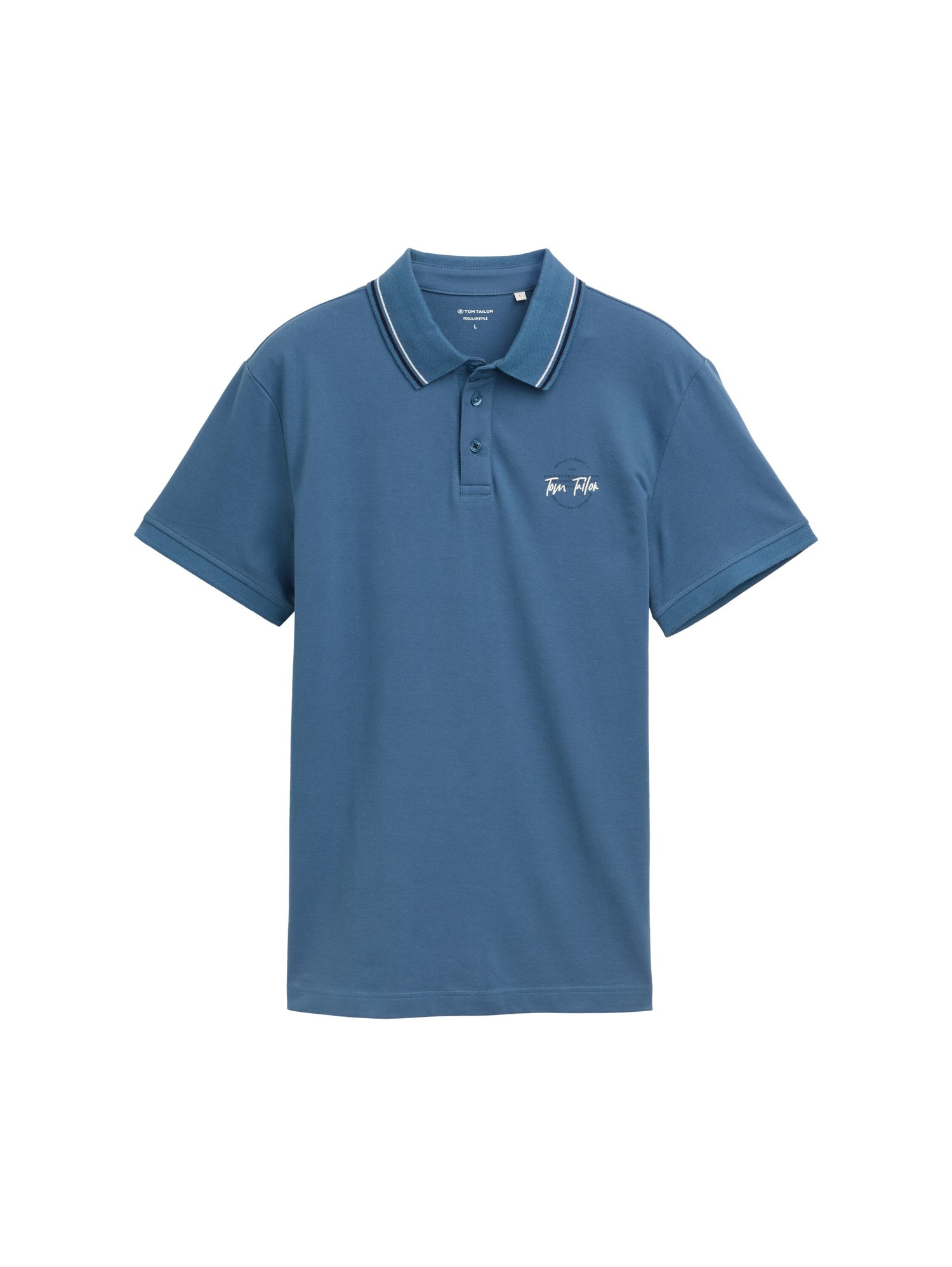 Tom Tailor Denim Piqué Poloshirt Herren Logo-Print