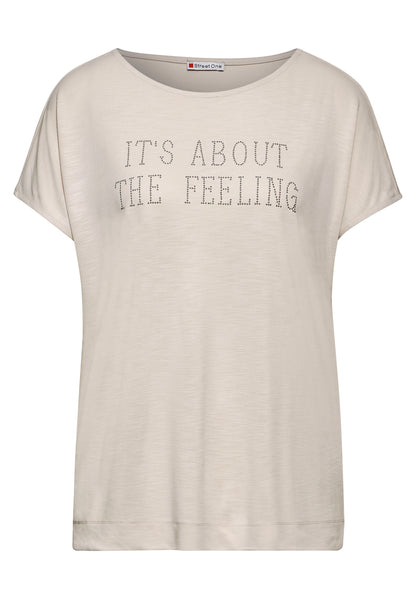 Street One T-Shirt mit Schriftzug Damen Sommer Must-Have