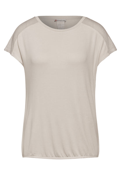 Street One T-Shirt Damen Glanz-Detail Elegant