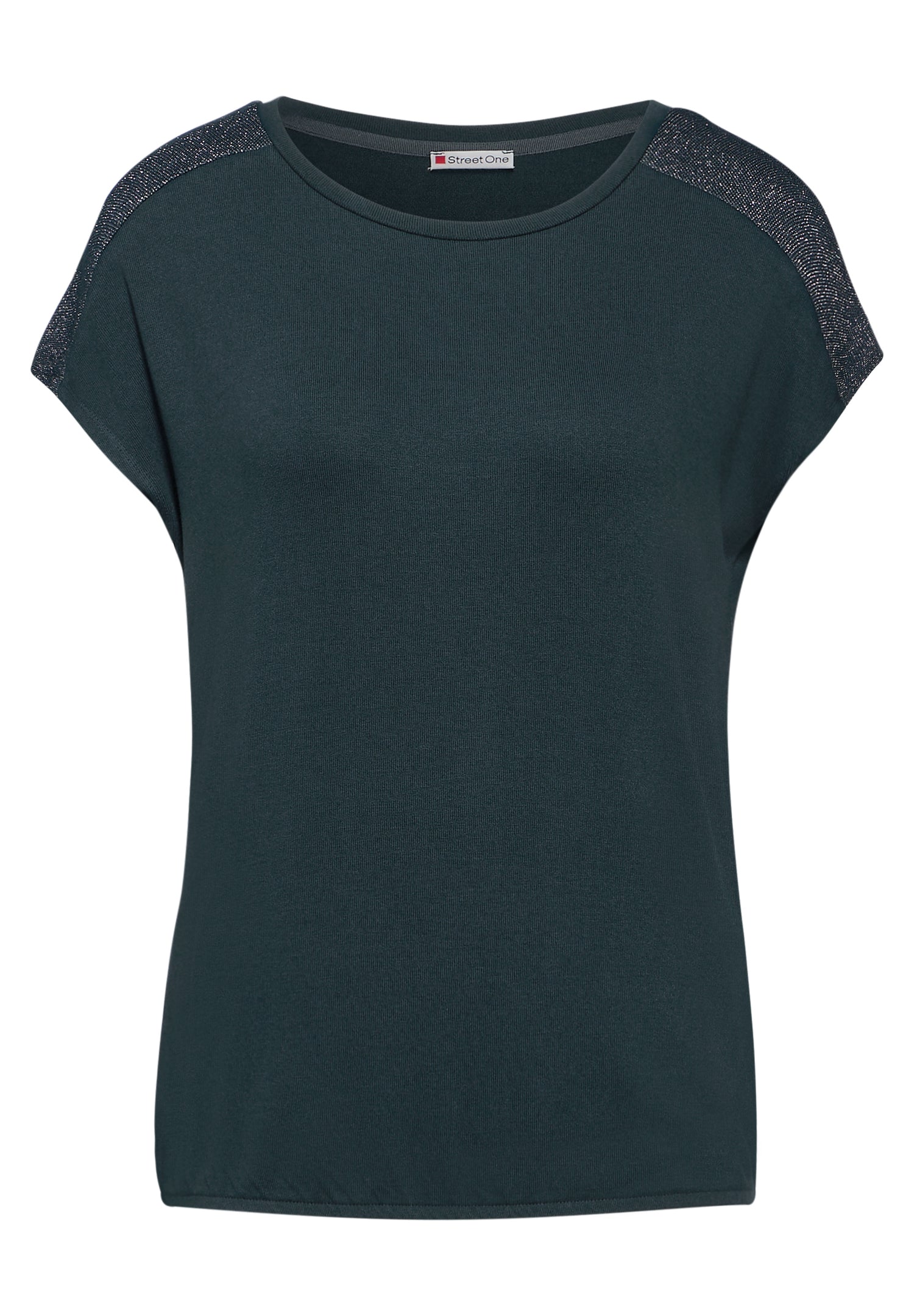 Street One T-Shirt Damen Glanz-Detail Elegant