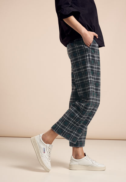 Street One Hose Casual Fit Damen High Waist Straight Legs