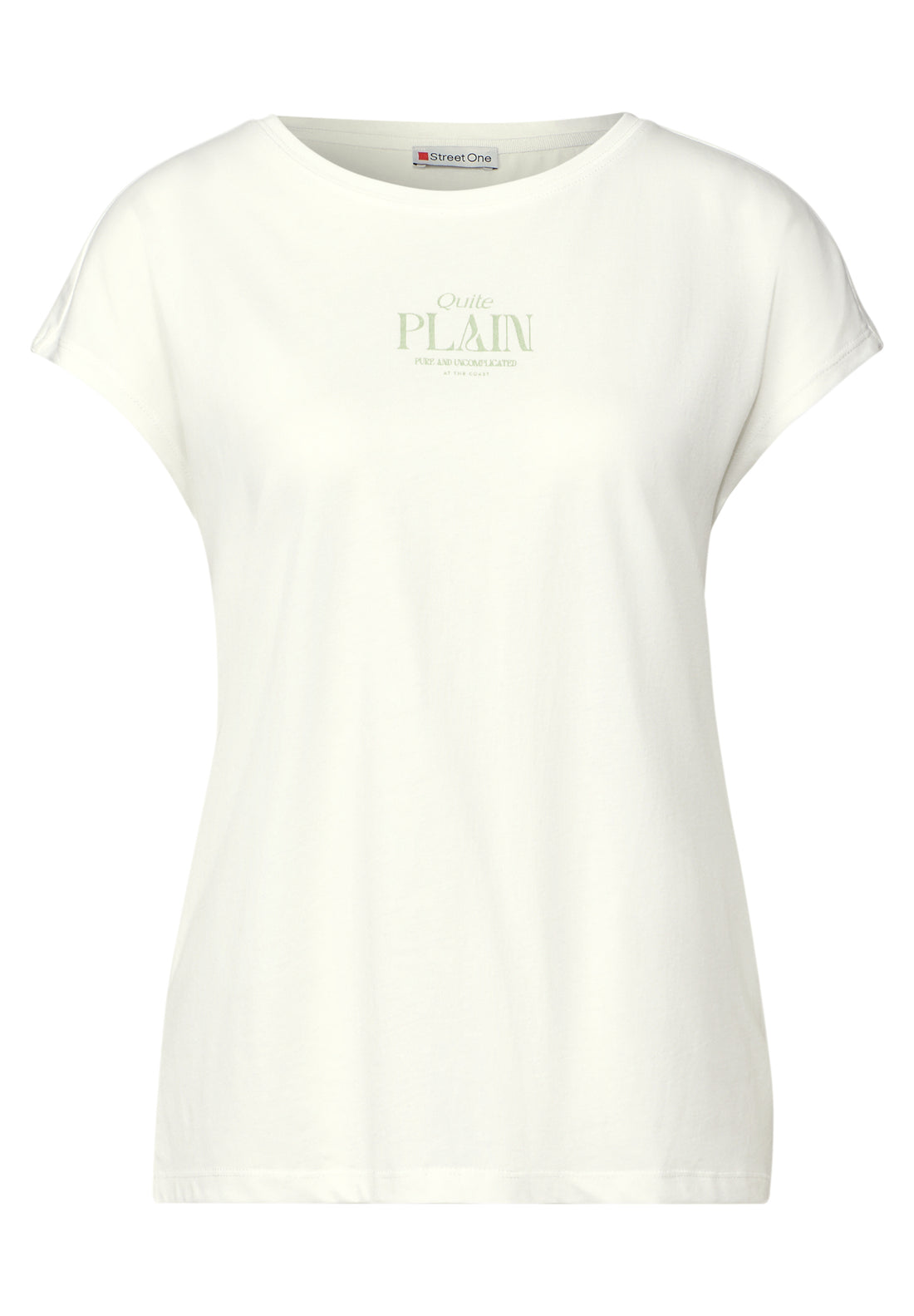 Street One Basic Shirt Damen mit coolem Wording Print