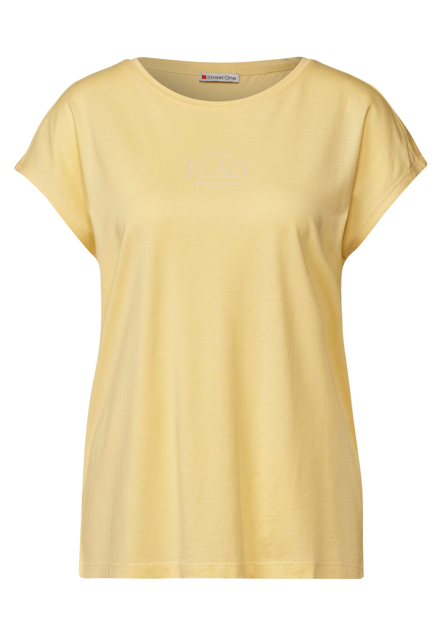 Street One Basic Shirt Damen mit coolem Wording Print