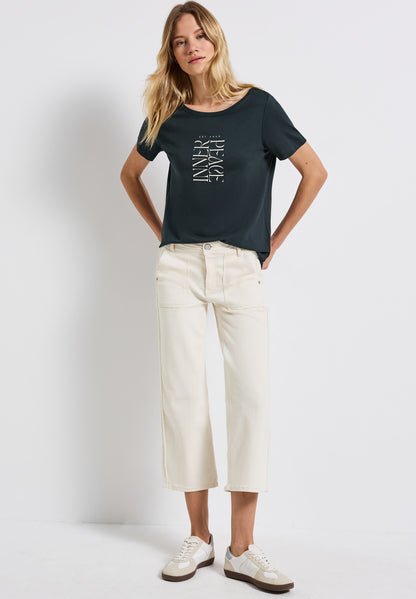 Street One T-Shirt Damen Modernes Wording Print Komfortabel