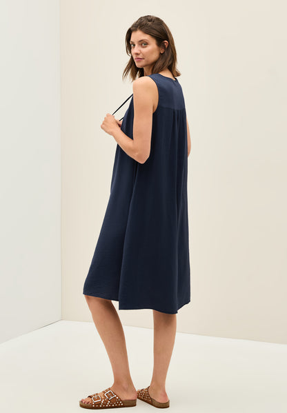 CECIL Midi-Kleid Damen Schlitz Ausschnitt Luftig