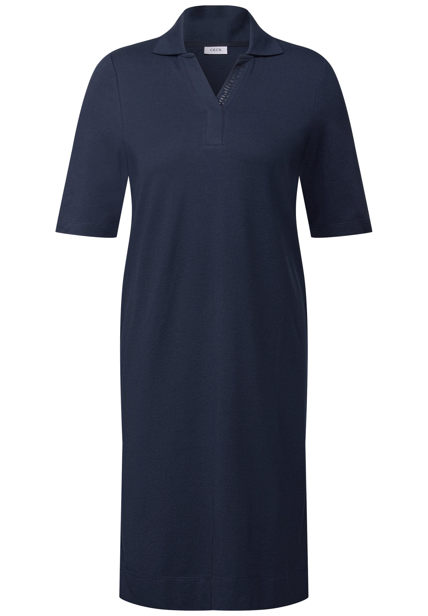 CECIL Knielanges Polo-Kleid Damen Stretch