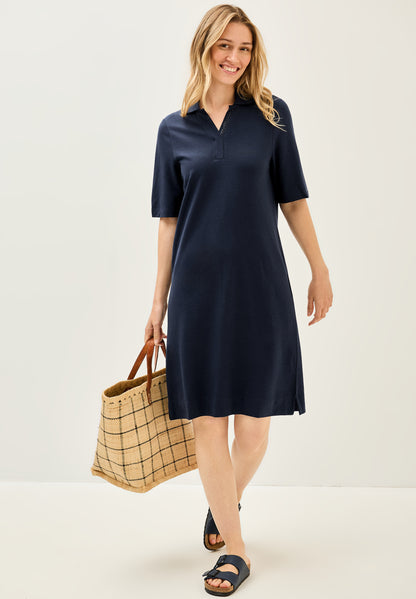CECIL Knielanges Polo-Kleid Damen Stretch