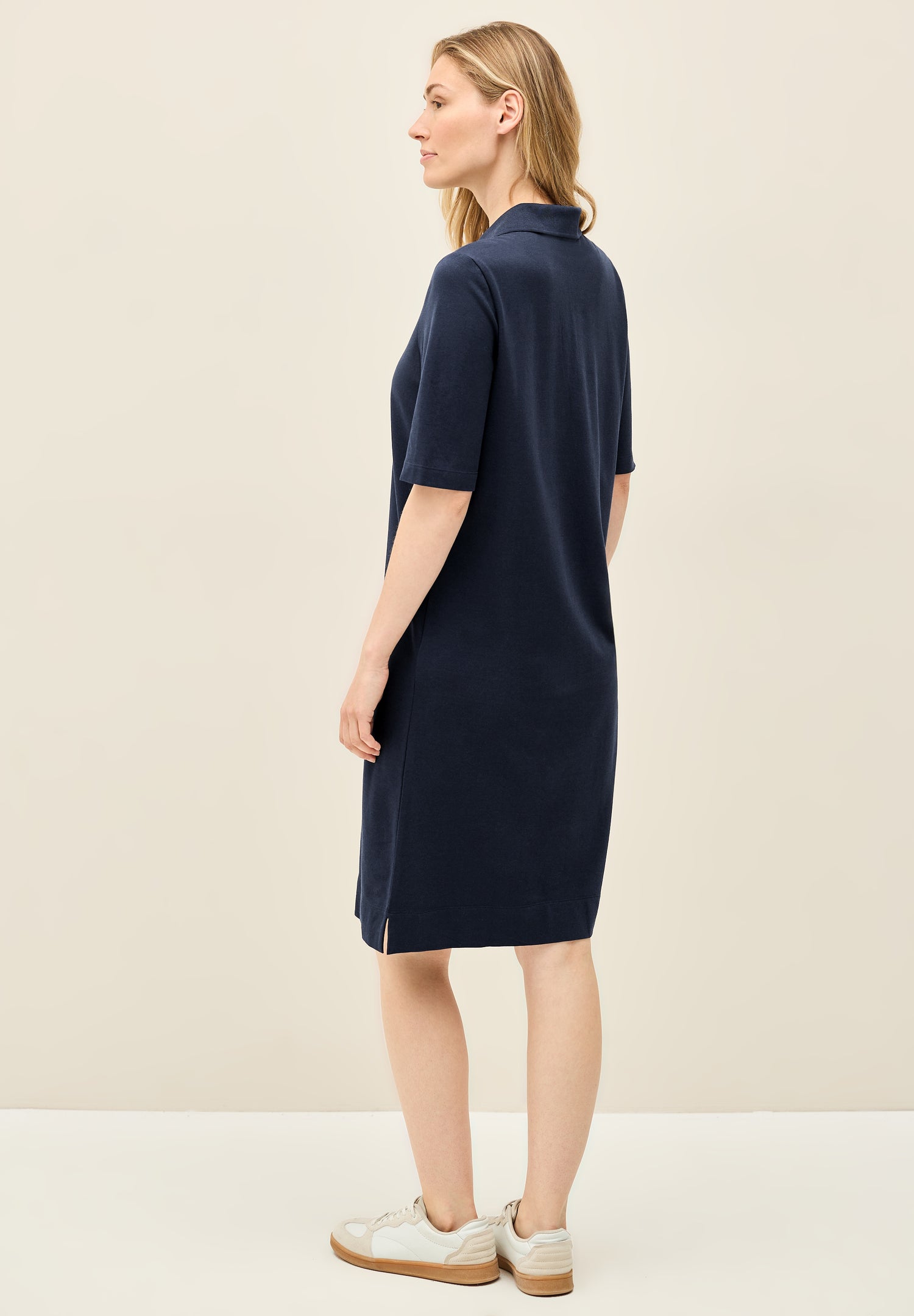 CECIL Knielanges Polo-Kleid Damen Stretch