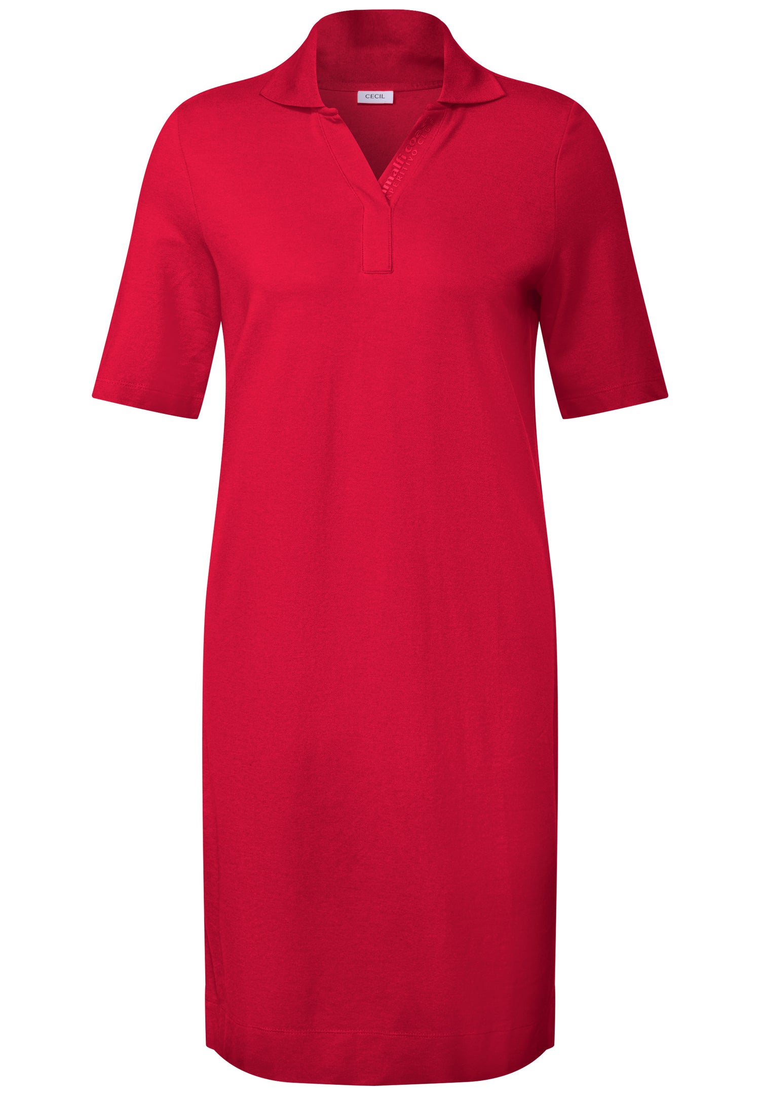CECIL Knielanges Polo-Kleid Damen Stretch