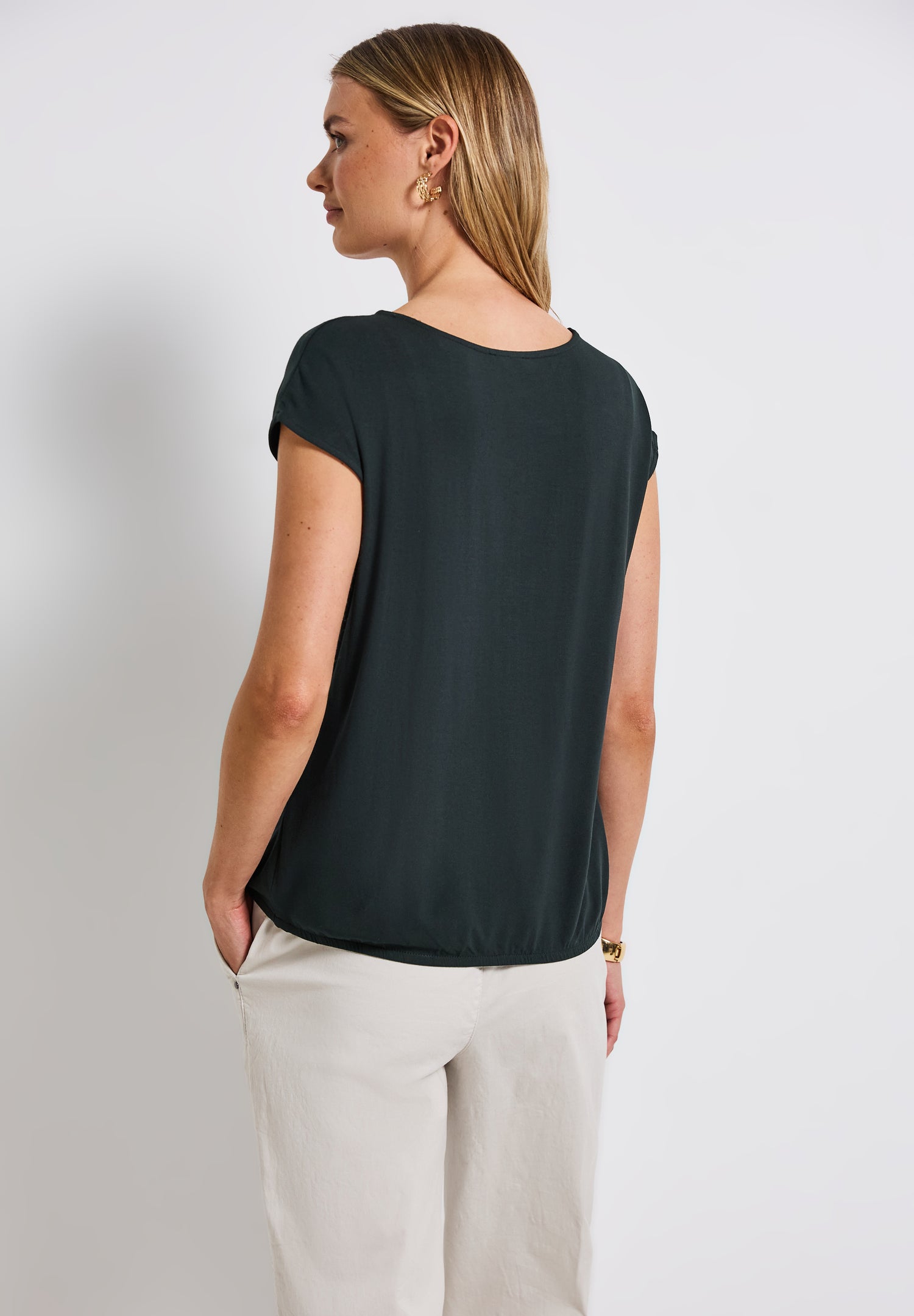 Street One V-Neck Jersey-Shirt Damen lässiger Look