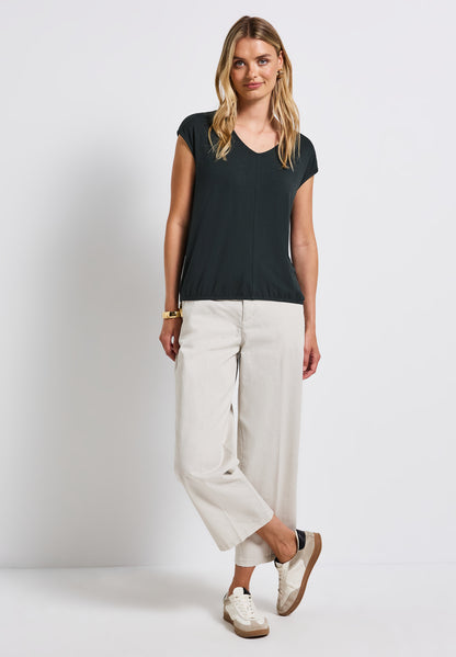 Street One V-Neck Jersey-Shirt Damen lässiger Look
