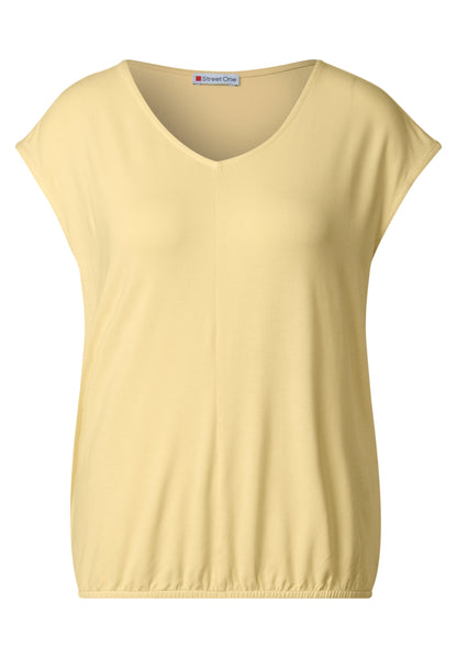 Street One V-Neck Jersey-Shirt Damen lässiger Look