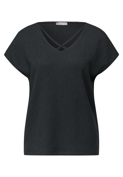 Street One Sommershirt Damen Trendiger V-Ausschnitt