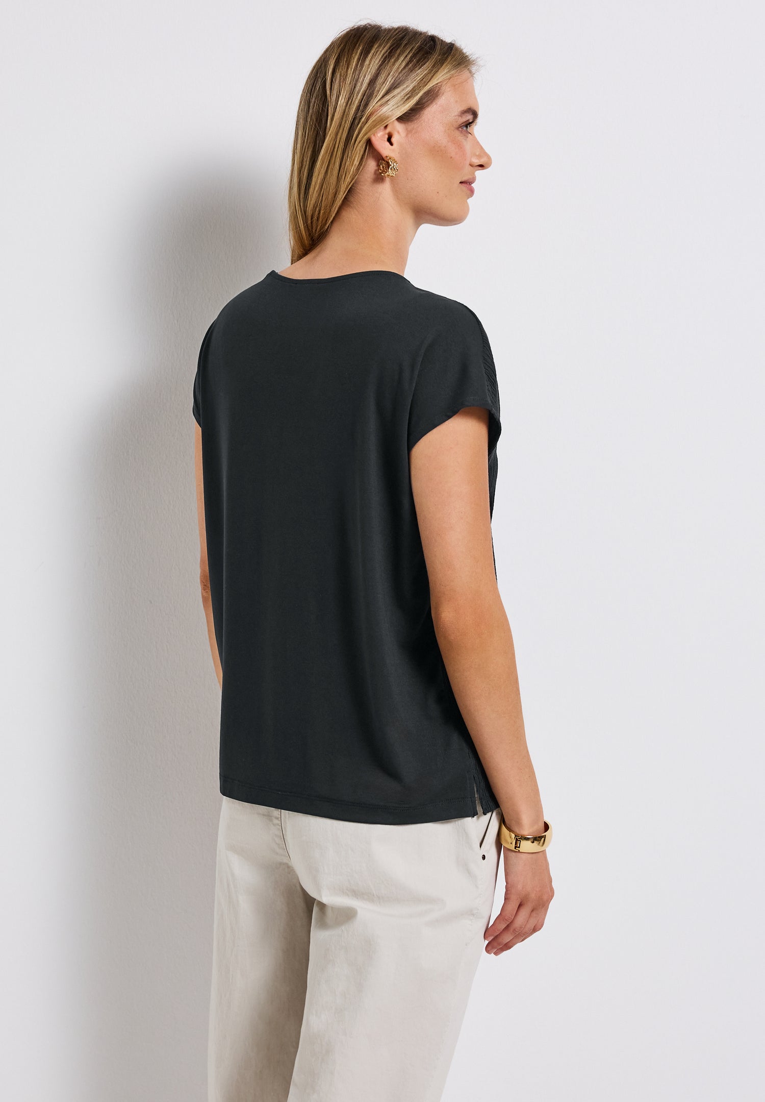 Street One Sommershirt Damen Trendiger V-Ausschnitt
